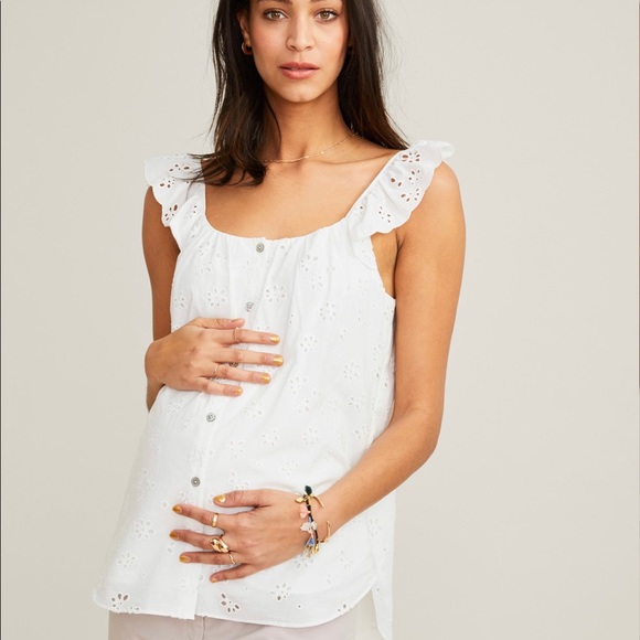 Hatch Eyelet Fleur Tank - Picture 1 of 3